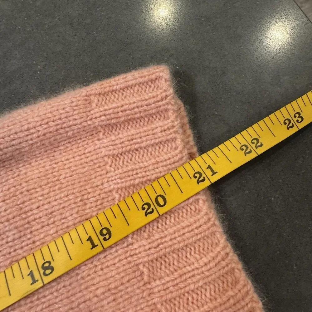 Cashmere Studio 100% Pure Cashmere Turtleneck Sweater No Size Pink Scotland Lux